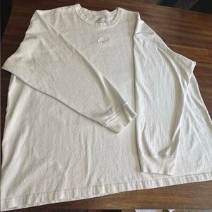 Nike Loose Fit Tee in Cream